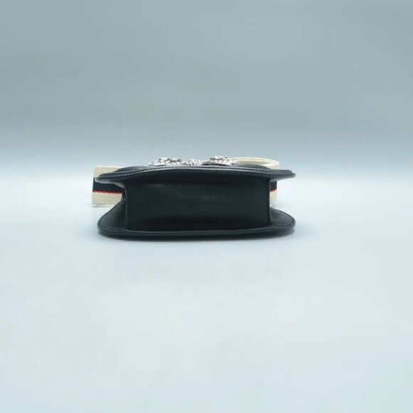 100% Authentic GUCCI Totem  Black Leather Shoulder Bag 1022-12524 - Picture 5 of 12